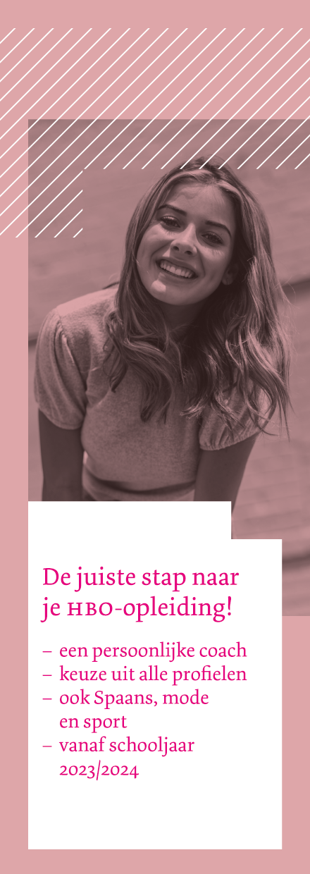 De Havo Rotterdam Banner Roze